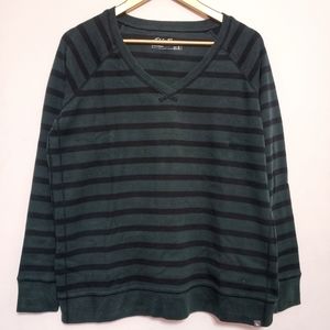 EUC EDDIE BAUER Legend Wash Striped Sweatshirt